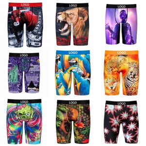 Summer New Trendy Men Boy XXL Plus Size Desinger Vendor Underwear Man Shorts Pants Boxers Sport Cartoon Printing Boxers Briefs S-XXL