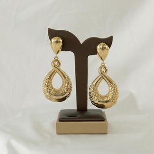 Baumelnde Ohrringe Unendlichkeitssymbol Spitze Anhänger für Dame goldene Farbe groß lang groß Südafrika Hochzeit Party Vorschlag Geschenk