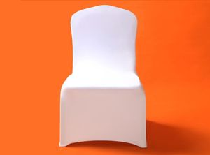 50100 Universal White Stretch Polyester Lycra Chair Covers Spandex for Weddings Party Banquet El Dining Office Decoration T4930997