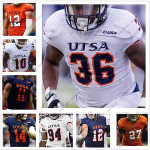 Özel UTSA Roadrunners Futbol Forması NCAA Koleji Dequarius Henry Lorenzo Dantzler Frank Harris