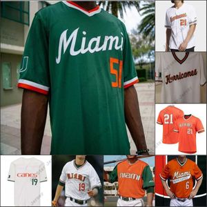 Baseball-Trikots Custom College Baseball Miami Jersey 47 C. DEL CASTILLO JACOBY LONG ALEX TORAL ANTHONY VILAR YOHANDY MORALES DOMINIC PITELLI GABE RIVERA