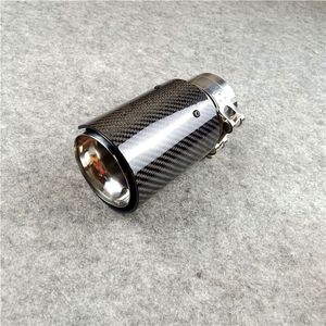 One Piece Car-Styling M Label Carbon Fiber Exhausts End Pipes For BMW Car Tail Tips