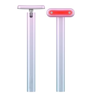 Face Care Devices 4 in 1 huidverzorging gereedschap Red Light Therapy for Face Neck EMS Microcurrent Face Massage Antiaged Skin Trachering Beauty Wand 221027