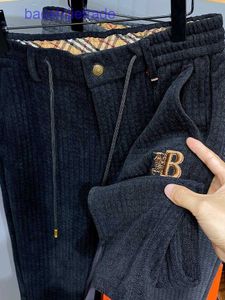Brand BBR Shorts i dżinsy Krótki sklep internetowy Joqo Zima zagęszczone ciepłe waflowe spodni dla mężczyzn Slim Fit