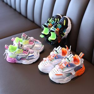 Scarpe da ginnastica Scarpe sportive per bambini alla moda per ragazze Ragazzi Fondo morbido colorato Traspirante per bambini all'aperto 1-6 anni 221028