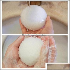 Esponjas aplicadores de algodão Novo vendendo konjac konnyaku face facial face lavanderning sponge spong white gota delie dhe45