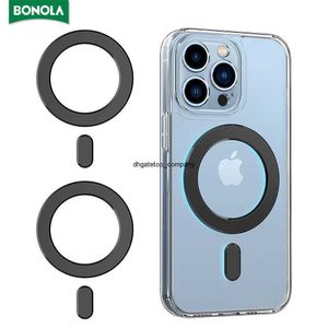 Schnellladung Bonola Magnetplatte Aufkleber Ringe für kabelloses Ladegerät Magnet Auto Handyhalter Blatt iPhone/Samsung/Für Huawei