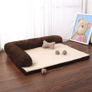 Luxury Large Dog Bed Sofa Dog Cat Pet Cushion Mat For Big Dogs L Shaped Chaise Lounge Sofa Pet Beds 201125331C