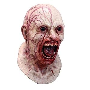 Adereços de cosplay de Halloween de zumbi cor de carne horror 221028 máscaras de festa