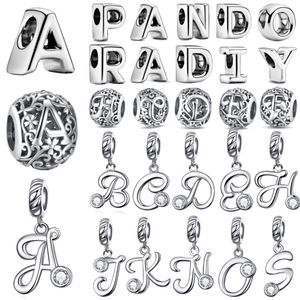 Charms 925 Sterling Sier Pärlor Alfabetet Fit Original Pandora -armband Kvinnor Diy Jewelry Gift Drop Delivery 2022 SMTRW