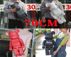 1000 70CM Bearbrick Evade glue Black white and red bear figures Toy For Collectors Berbrick Art Work model decorations kids 5368709