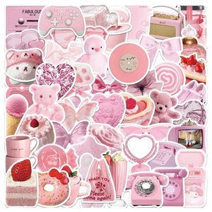 Opakowanie prezentów 50pcs Girl Różowe naklejki do Scrapbook Stationerery Kscraft Butterfly Bear Naklejka rzemieślnicza