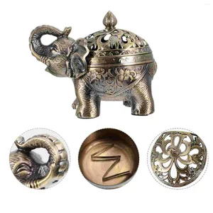 Fragrance Lamps 1pc Metal Craft Elephant Modeling Incense Burner Creative Stove