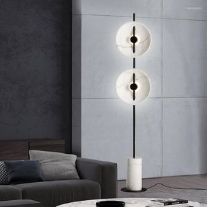 Zemin Lambaları Avrupa Villa Kişilik Işık Lüks mermer lamba özgünlüğü sergi Oda Modeli Kıdemli Ofis Sanatları