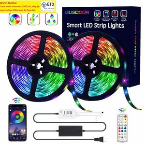 Bluetooth LED Strip Lights RGB2.8ft Light Kit 16.4ft 3150LED SMD5050 Waterproof Music Sync Color Changing Controller