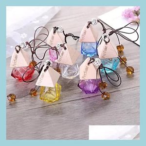 Ätherische Öle Diffusors ätherische Öle Diffusors Auto pro Flasche mit Holzkappe Hanging Ornament Lufterfrischer für nachfüllbare leere g dhgkj