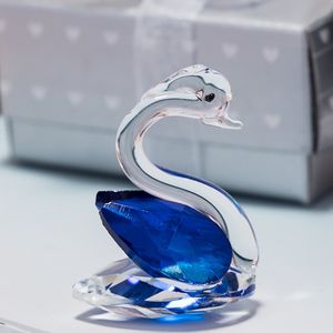 Avrupa Yaratıcı Düğün Partisi Hediyesi Küçük Swan Mini Kristal Kuğu Süs Lk366