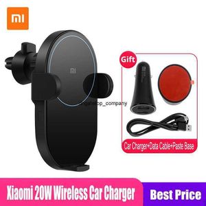 Szybkie ładowanie 100% za Xiaomi Mi 20W Max Qi bezprzewodowa ładowarka samochodowa WCJ02ZM z inteligentnym uchwytem telefonu do ładowania czujnika podczerwieni