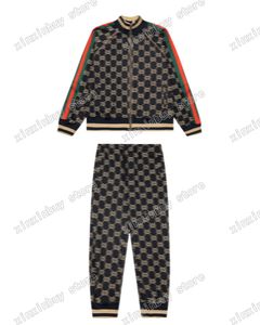 xinxinbuy Men designer Coat Jacket sets Jacquard letter fabric colour webbing long sleeve women red black khaki blue XS-2XL