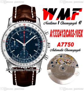 WMF A1332412-CA02-105X ETA A7750 Automatyczne chronografie Męskie Watch Blue White Dial Stick Maker