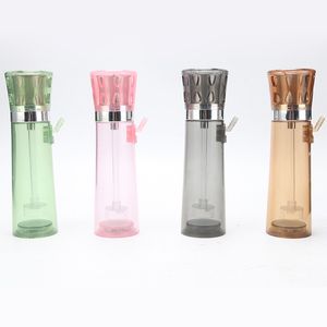 Latest Colorful Dry Herb Tobacco Filter Pipes Kit Hookah Shisha Smoking Waterpipe LED Lamp Car Vehicle Portable Hand Innovative Design Cigarette Holder DHL