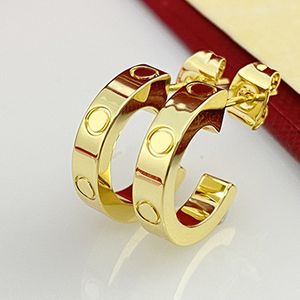 Chave de fenda Brinco Feminino Aço Inoxidável Casal OURO Brinco Diamante Jóias Amor Presentes para Mulher Acessórios Atacado