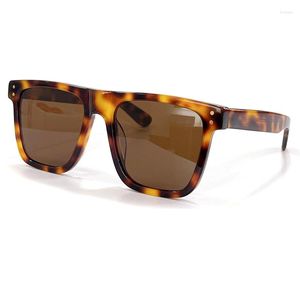 Sunglasses 2022 Acetate Square Shades Women Retro Style Tortoise Personality Luxury Glasses Outdoor Streetwear