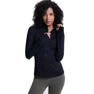 Roupas de ioga Outono Nova jaqueta feminina Bolso com zíper Elástico Corrida Yoga Manga comprida Top Slim Fit Fitness Esportes Casaco para senhora VELAFEEL Oferta especial