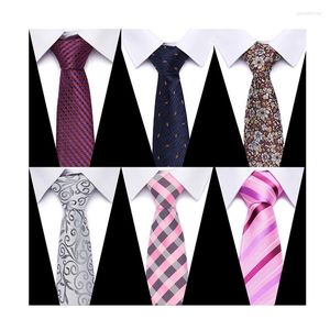 Bow Ties 160 Colors Factory Sale Fashion Silk Tie Man Dot Wedding Accessories Blue Fit Workplace Men Necktie Gravatas