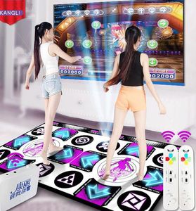 KL English Menu Dance Pads Mats For TV PC Computer Flash Light Guide Double Dance Mat Wireless Controll Games Yoga Mats Fitness Y25676537 on Sale