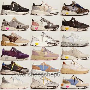 With Box Goldenlys Gooselies Sneakers Goodely New Shoes Sneakers Dirty Shoe Casual Shoes Golden White Pink Colour Super Star Sequin Classic Do Old Designer Man KNBU