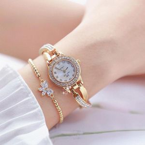 Wristwatches Relogio Feminino Watch Full Diamond Women's Fashion Waterproof Quartz Ladies Jewelry