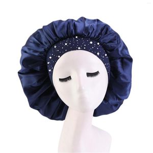 Ball Caps Cap Sleep Band Wide-brimmed Chemotherapy Printed Hair Women's Satin Hat Baseball