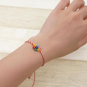 Strand Go2boho 2022 Boho Bracelets folwer coloridos para meninas joias de joias de presente artesanal pulseira de corda jóias de praia de verão