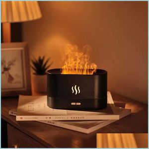 Ätherische Öle Diffusoren Haushalt Büro Ätherische Öle Diffusoren USB Kleine Flamme Luftbefeuchter Aromatherapie Hine Flames Luftbefeuchter D Dhu9D