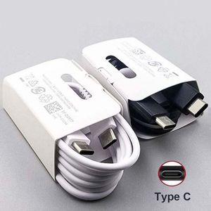 Оригинальный качество OEM-качество 1 м 3-футовое USB Type-C-кабели типа C Кабель быстро зарядки для Samsung Galaxy S22 S21 S20 S10 S9 S8 S7 Примечание 10 плюс поддержка PD Quick