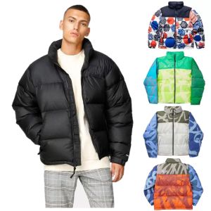 Northface Ceket 2022 Kış Kış Down Ceket Erkekler Puffer Ceketler Kapşonlu Kalın Katlar Erkekler Kadın Çiftler Parka Kışları Palto Stand Yakası Kontrast Renk Eşleştirme Kıyafetleri