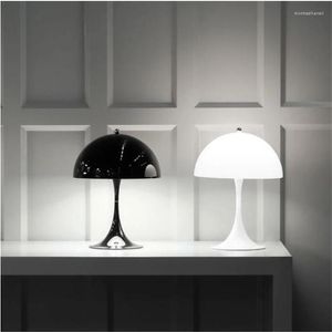 Lâmpadas de mesa Modern nórdicas criativas de ferro criativo Designer de mesa LED Simples para o escritório à beira da sala de estar Decoração da casa do quarto