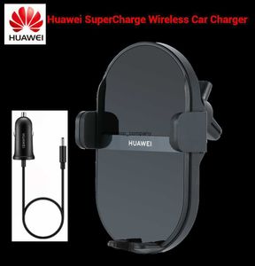 Snabbladdning f￶r Huawei Supercharge Wireless Car R 50W Max Intelligent B￥da sidosensorn Montering Dual laddning 3D -kylning R