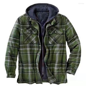 Jackets masculinos com zíper de capuz masculino Menas de moda de moda de mangas compridas camisa com capuz sola largo e algodão grosso de inverno