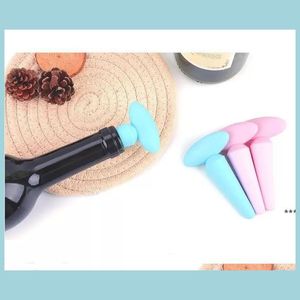 Bar Tools Blue And Pink Bar Tools Sile Wine Stoppers Leak Beer Bottle Cork Stopper Plug Sealer Cap Drop Delivery 2022 Home Garden Ki Dhcqv