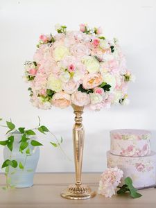 Декоративные цветы de Boda Rosa Artificial 36 см. Парацион декорация Centro mesa flores fondo fiesta