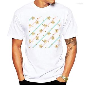 Camisetas masculinas camisetas masculinas 2022 Summer Ladies Padrão de algodão puro Modelo de manga curta 6254