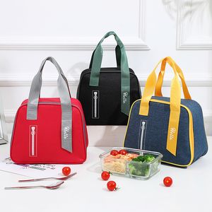 Portable Lunch Bag Thermal Isolated Bento Bags Tote Cooler Handbag Lunch Box For Women Bekv￤m aluminiumfolie Lagringsl￥dor 5 3JS E3