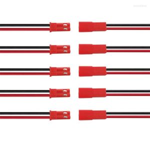 Aydınlatma Aksesuarları 5PAIR/LOT 10 CM JST 2 PIN Elektrik Tel Konektörü 2P Erkek Fiş Dişi Jack Diy oyuncakları RC Pil LED Strip Kablosu