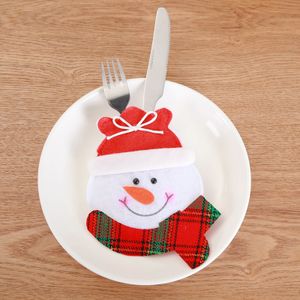 Christmas Decorations New Year Chirstmas Tableware Holder Knife Fork Cutlery Spoon Bag For Home Dinner Table Decor Navidad Drop Deli Smtwn