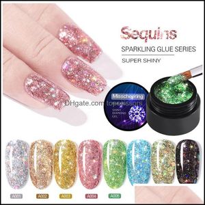 Nail Gel Shiny Glitter Nail Gel 5Ml Polish Bright Diamond Hybrid Varnishes For Manicure Art Gels Drop Delivery 2022 Health Beauty Dhb3H