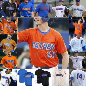 baseball Custom Florida Gators basebolltröja NCAA Pete Alonso Harrison Bader Jacob Young Butler Natha