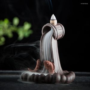 Fragrance Lamps Backflow Incense Burner Mountain Smoke Waterfall Cone Living Room Decoration Ceramic