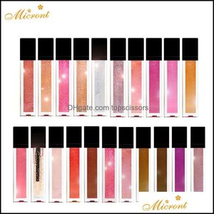 Lip Gloss Metal Liquid Lipstick 21 Colors Waterproof Makeup Metallic Lip Gloss Longlasting Shimmer Glitter Tint Drop Delivery 2022 H Dhtww
